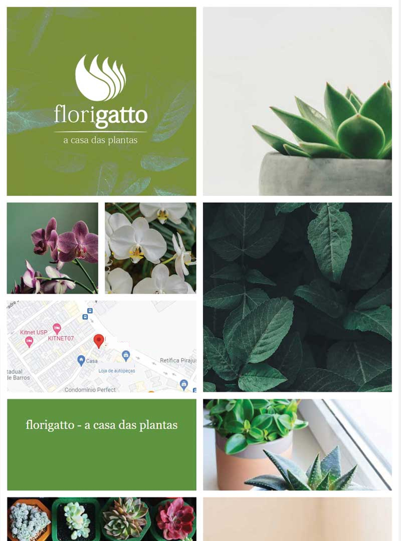 Landing Page da Florigatto
